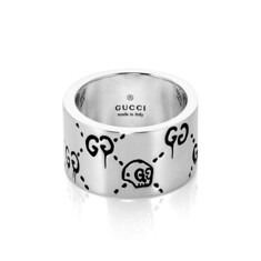 구찌 GUCCI YBC455319001 고스트 해골 공용 반지 썸네일 1