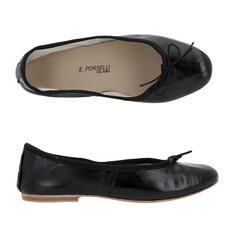 포셀리 BALLET LEATHER FLAT 95 BLACK 발렛 레더 플랫 95 블랙 플랫슈즈 썸네일 1