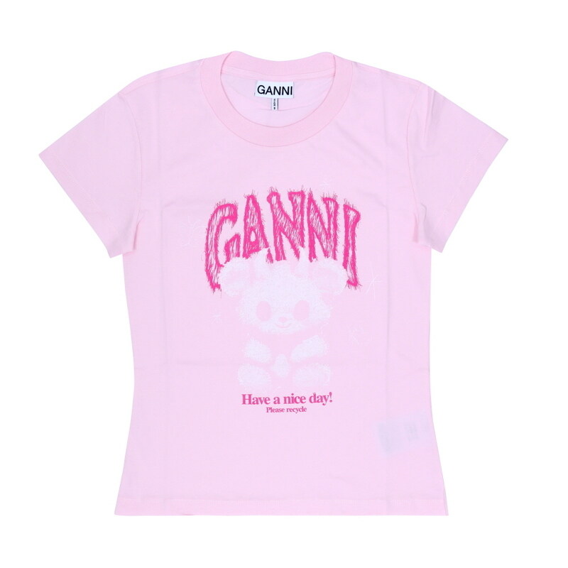 [가니 GANNI] A1050186 868 여성 반팔티 - Ganni