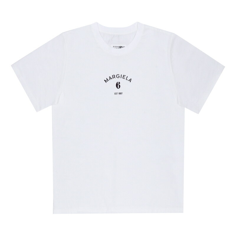 메종마르지엘라 SH2GC0038 M20048 101 MM6 넘버링 로고 남성 반팔티 - Maison Margiela