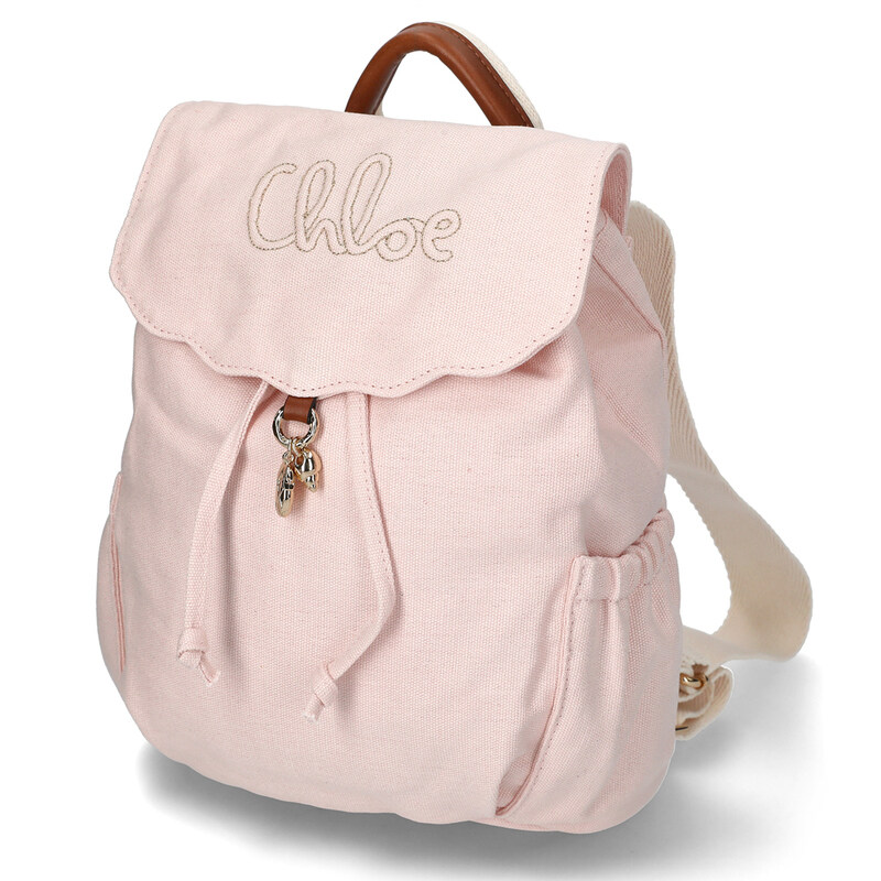 국내배송 26SS 끌로에 로고 자수 컨버스 백팩 C21228 46J - Chloe