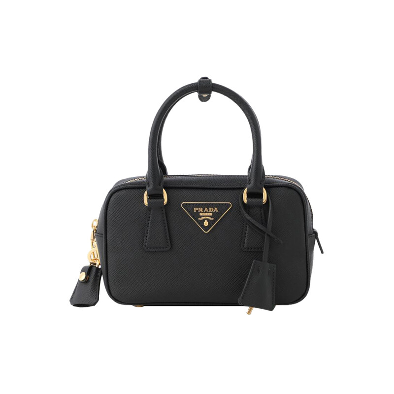 26FW 사피아노 삼각로고 토트/숄더백 블랙 1BB157 NZV F0002 - Prada