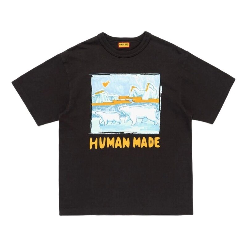 26SS 휴먼메이드 그래픽 남성 반팔 티셔츠 HM31TE007 BLACK - Human Made