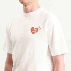 26SS 휴먼메이드 덕 그래픽 남성 반팔 티셔츠 HM31TE017 WHITE 썸네일 3