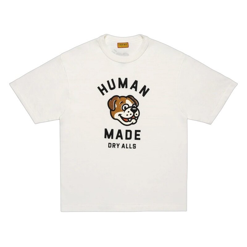 26SS 휴먼메이드 불독 그래픽 남성 반팔 티셔츠 HM31TE011 WHITE - Human Made