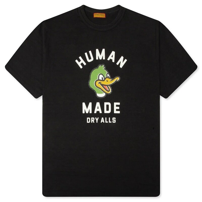 26SS 휴먼메이드 덕 그래픽 남성 반팔 티셔츠 HM31TE008 BLACK - Human Made
