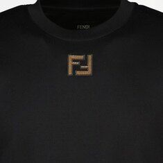 26SS 펜디 로고 코튼 남성 반팔 티셔츠 FY0936 AW0R F1UL6 썸네일 3