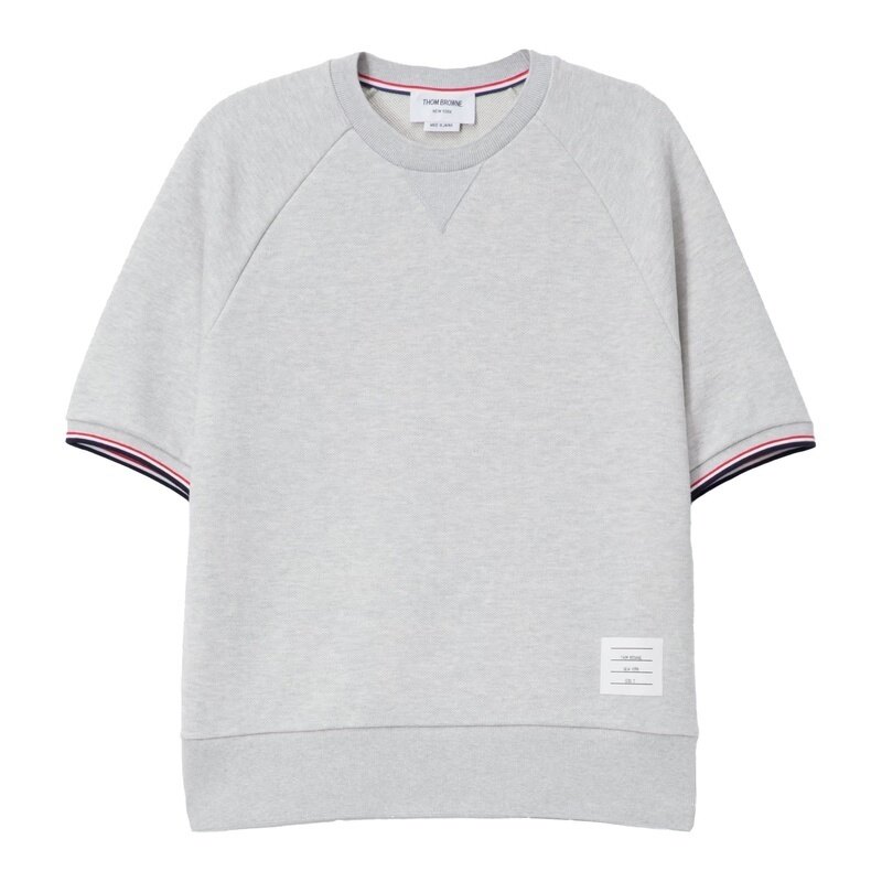 26SS 톰브라운 코튼 피케 남성 반팔 티셔츠 MJT558A J0249 065 - Thom Browne