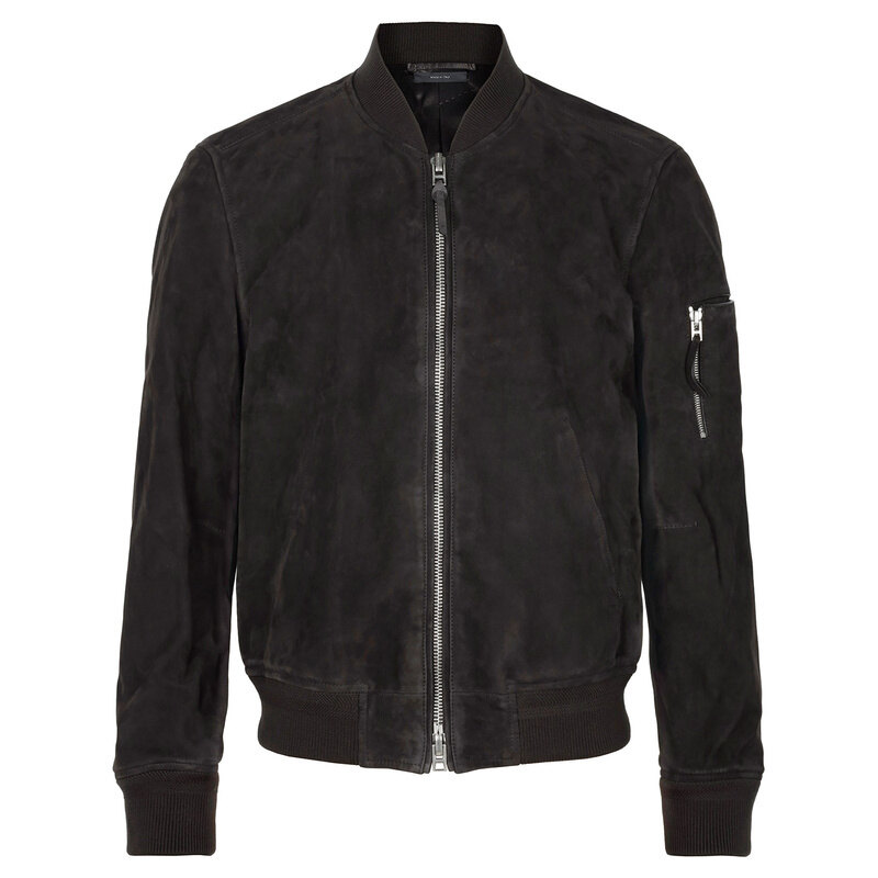 톰포드 스웨이드 레더 봄버 자켓 브라운 LBS087 LMS027 ECJ - Tom Ford