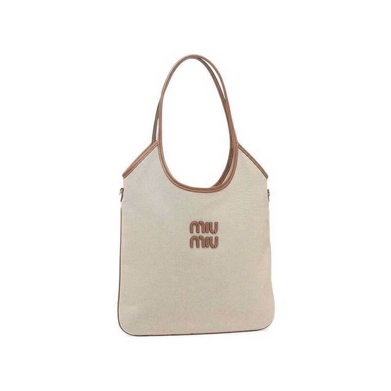 [국내배송] 미우미우 아이비 캔버스 토트백 레귤러 5BG231 ACRN F062F - Miu Miu