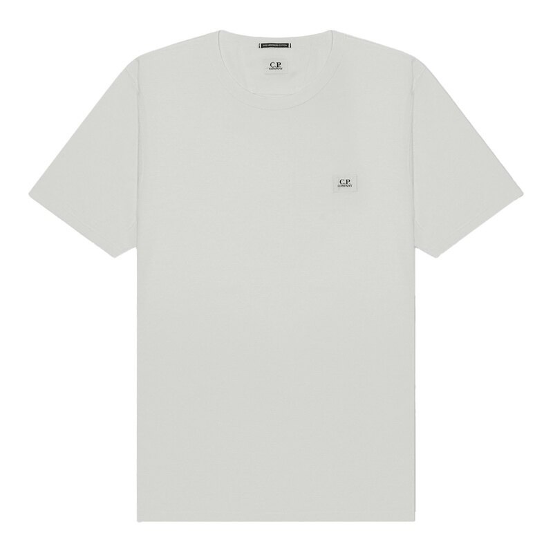 씨피컴퍼니 로고 패치 남성 반팔 티셔츠 16CMTS087A 006374G 103 - CP company