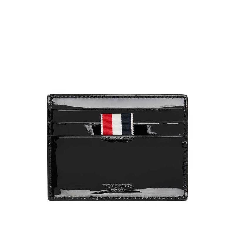 [국내배송] 톰브라운 카드 홀더 페이턴트 4-바 노트 컴파트먼트 MAW220A L0020 001 - Thom Browne