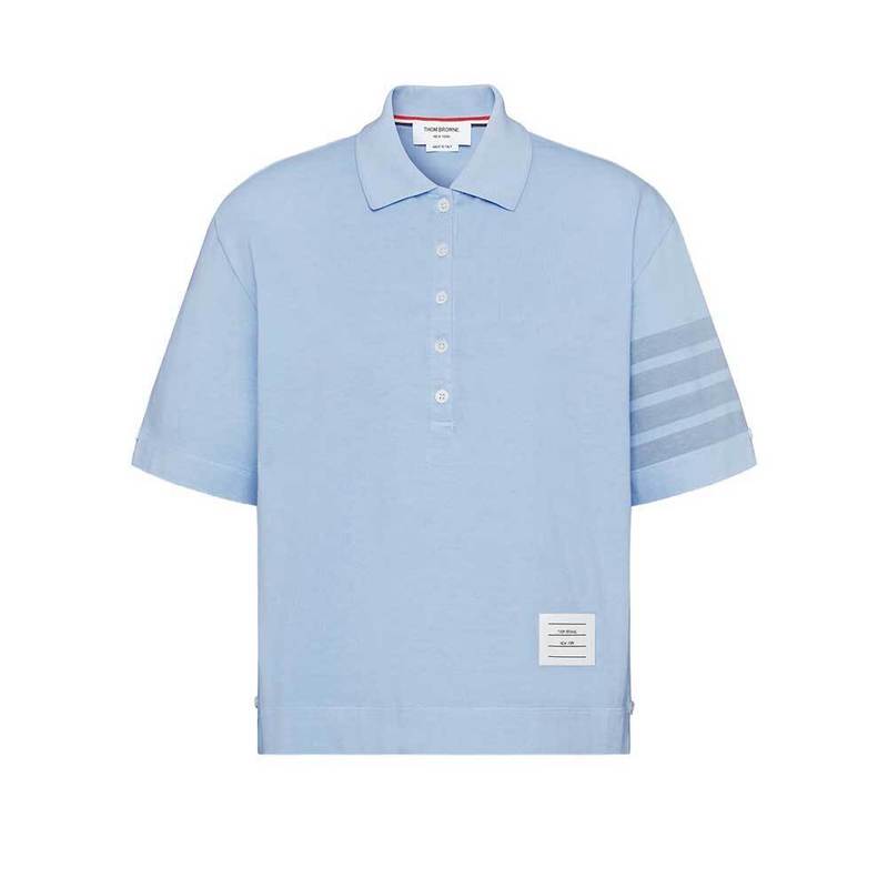 [국내배송] 톰브라운 클래식 피케 4-바 폴로 반팔티셔츠 FJP107A 00050 480 - Thom Browne