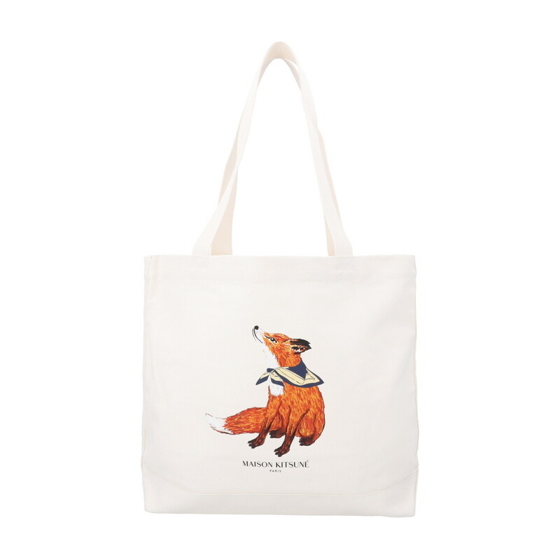 [메종키츠네 MAISONKITSUNE] QU05130WW9042 P700 공용 토트백 - Maison Kitsune