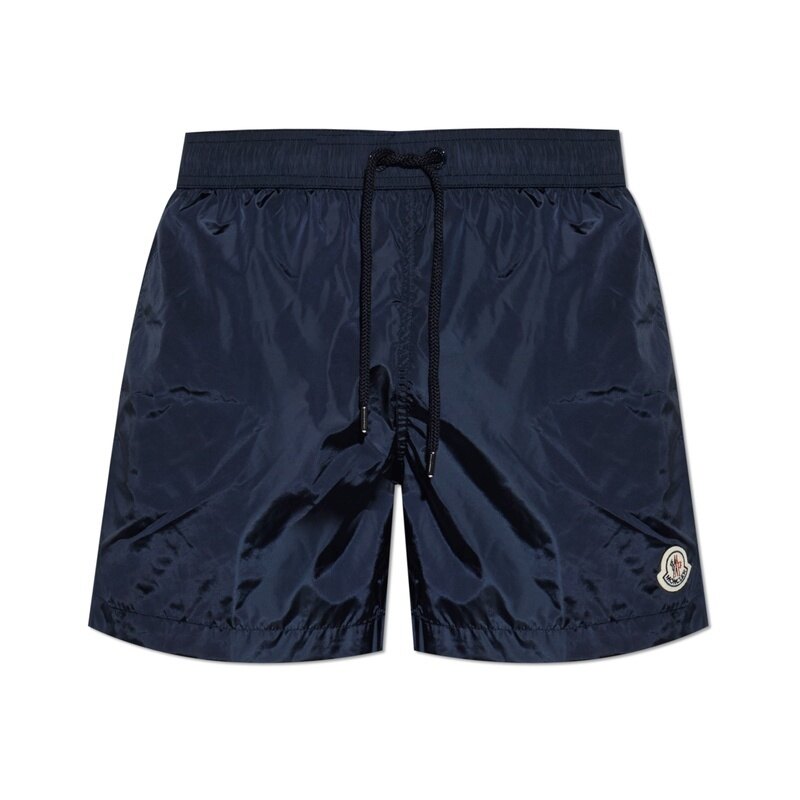 26SS 몽클레르 로고 패치 남성 스윔 팬츠 2C00004 53326 743 - Moncler