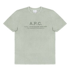 [아페쎄 APC] COHBS H26570 KAB PALE GREEN 남성 반팔티 썸네일 1