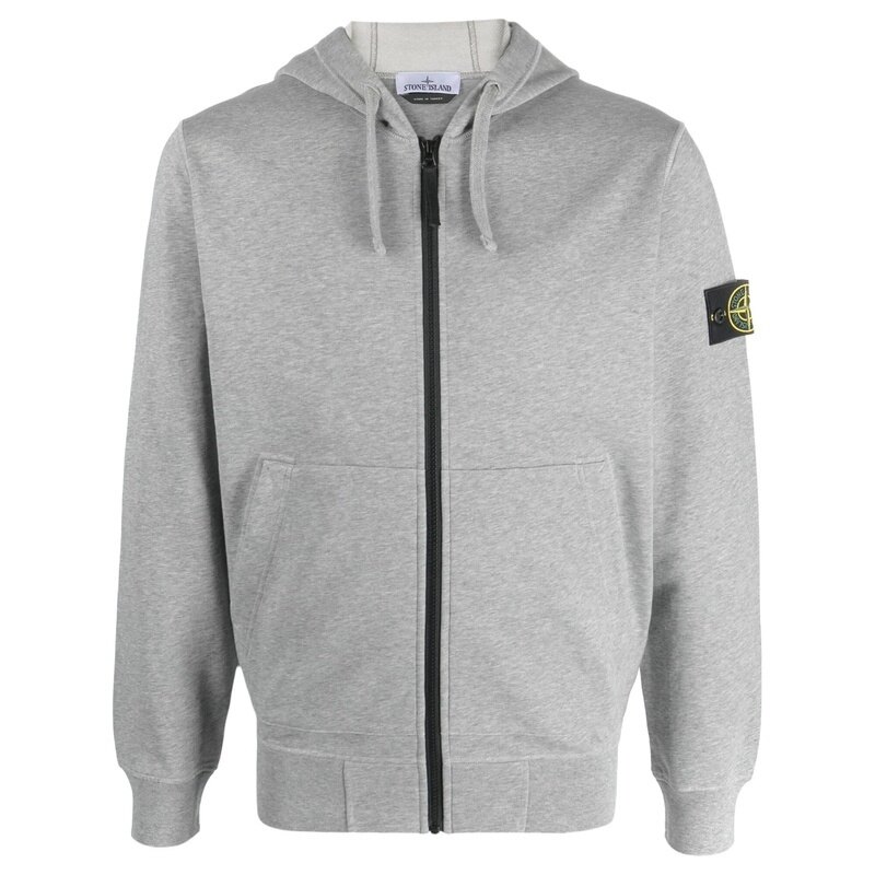 26SS 스톤아일랜드 로고 패치 남성 후드 집업 L1S15 6100061 S0M51 V0M64 - Stone Island