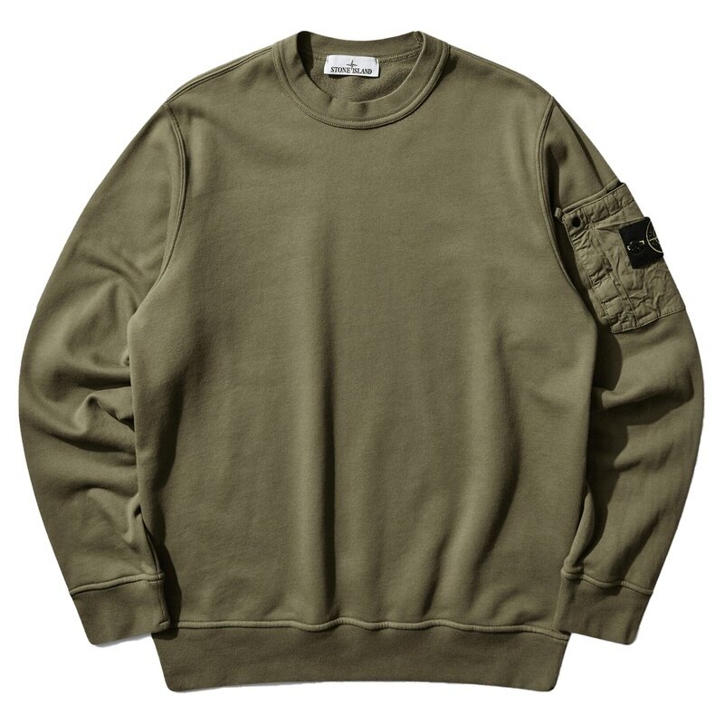 26SS 스톤아일랜드 포켓 로고 패치 남성 맨투맨 L1S15 6100019 S0410 V005G - Stone Island