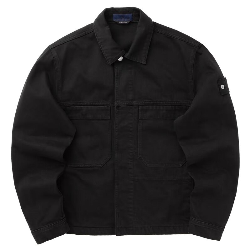 26SS 스톤아일랜드 라이트 불 데님 남성 코치 자켓 L1S14 4100006 S0J24 V0029 - Stone Island