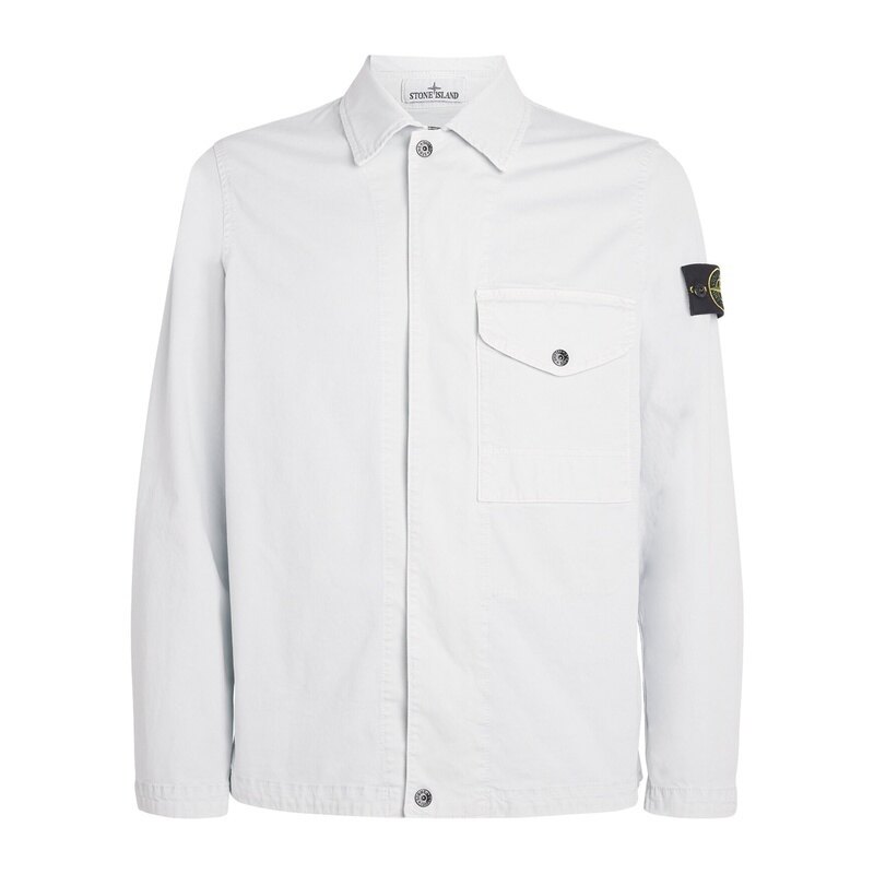 26SS 스톤아일랜드 로고 패치 남성 셔츠 자켓 L1S15 1200001 S0004 V0141 - Stone Island