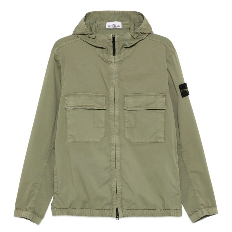 26SS 스톤아일랜드 코튼 트윌 남성 후드 자켓 L1S15 4100077 S0A10 V005G - Stone Island