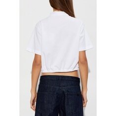 26SS 몽클레르 로고 패치 여성 크롭 폴로 셔츠 MKC581A Y3043 035 썸네일 3