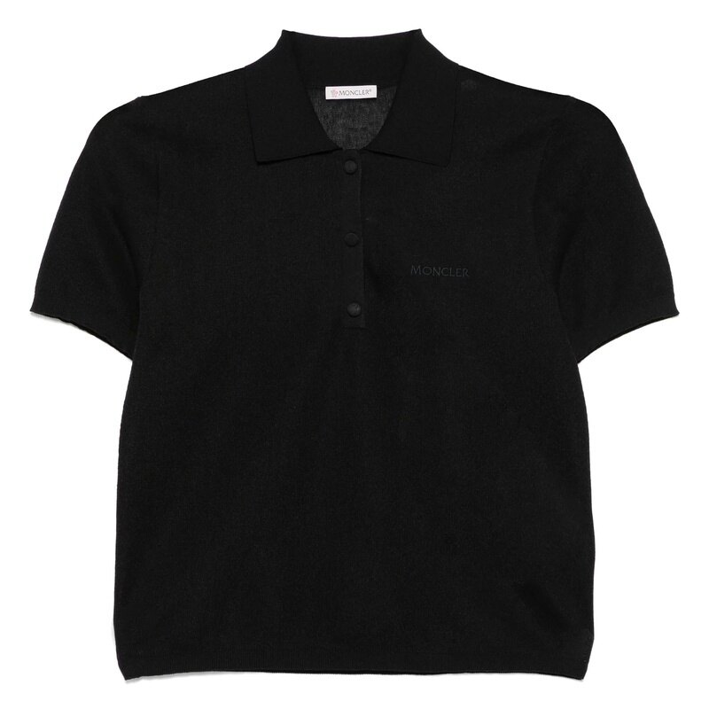몽클레르 로고 자수 여성 폴로 셔츠 9A00004 M6440 999 - Moncler