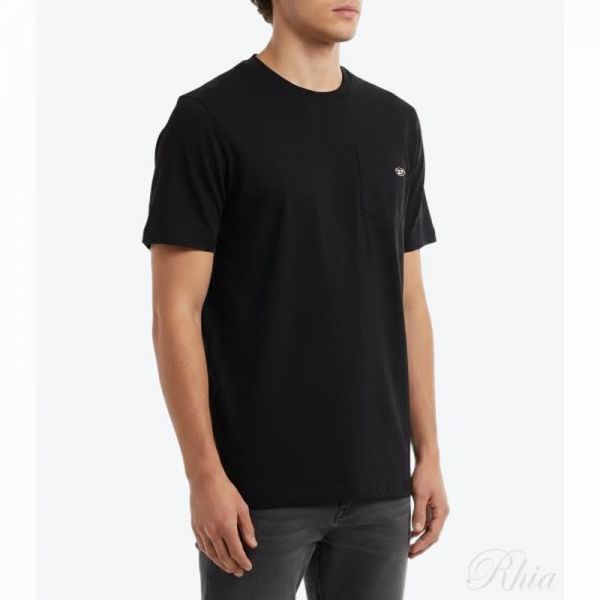 디젤 26SS T 어저스트 포켓 티셔츠 A22478 0AIJU 9XX - Diesel Black Gold