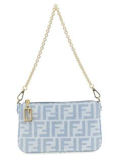 26FW 펜디 바게트 지퍼 파우치 8BS073 AY6Y F1X25 LIGHT BLUE DOM 썸네일 1