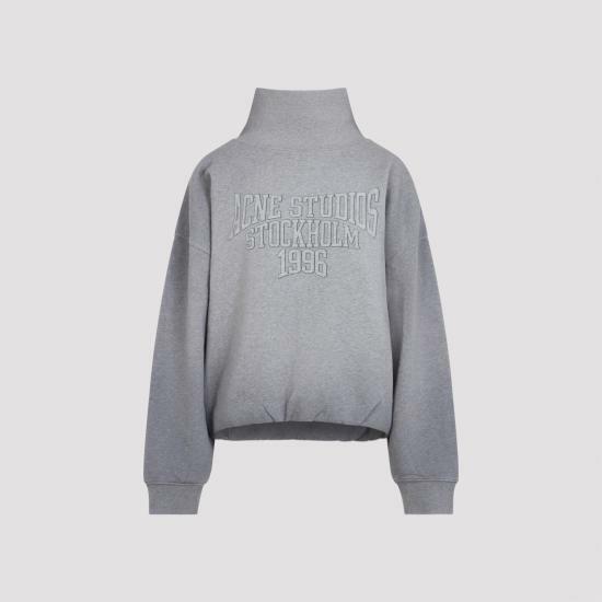 26FW 아크네 스튜디오 긴팔 티셔츠 AI0193 990 GREY MELANGE DOM - Acne Studios