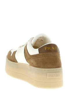 26FW 프라다 다운타운 볼드 레더 스니커즈 1E792M FD050 MLO F0F24 BEIGE DOM 썸네일 3
