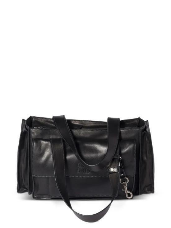 26FW 미우미우 유틸리테 나파 레더 탑 핸들 백 5BG335 2G7Q F0002 BLACK DOM - Miu Miu