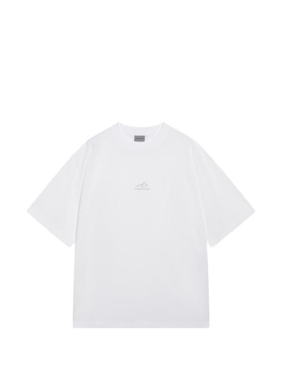 26FW 발렌시아가 더 윈도우 미디움 핏 티셔츠 764235 TUV07 9000 WHITE DOM - Balenciaga
