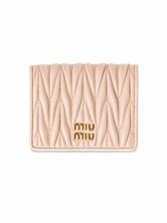 26FW 미우미우 마테라쎄 나파 가죽 반지갑 5MV204 AFPP F0236 POWDER PINK DOM 썸네일 1