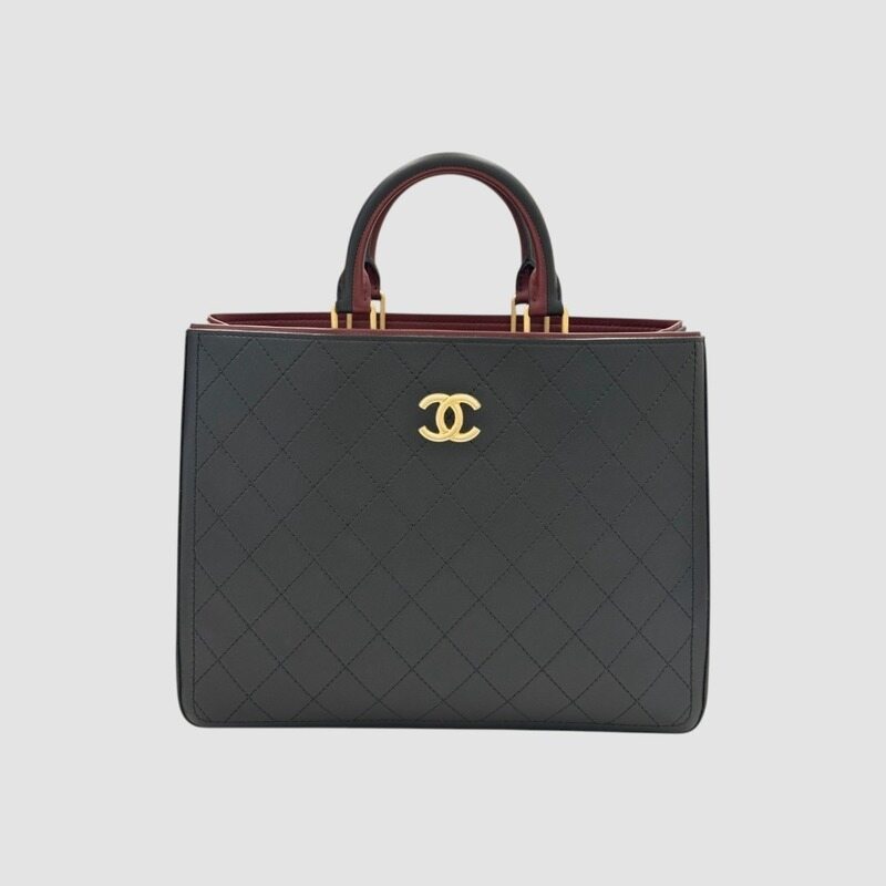 샤넬 시즌 라지 토트백 블랙 24번대 - Chanel
