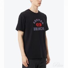 와일드동키 26SS 브롱코스 티셔츠 블랙 썸네일 1