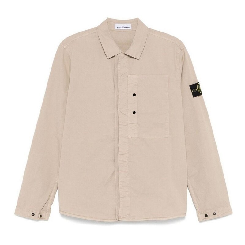 스톤아일랜드 수피마 코튼 트윌 남성 오버셔츠 K1S15 1200033 S0010 V009A - Stone Island