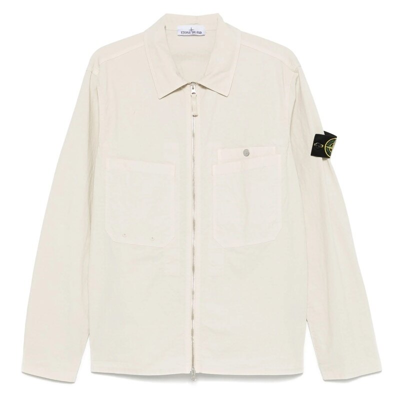 스톤아일랜드 로고 패치 남성 셔츠 자켓 K1S15 1200012 S0063 V0095 - Stone Island