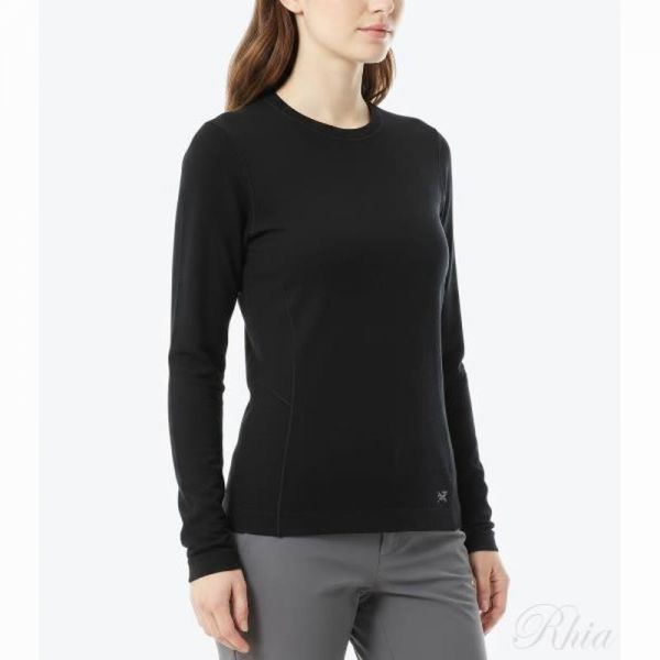 아크테릭스 사토로 메리노 울 크루 우먼 ATPFW08474 BLK W - Arcteryx