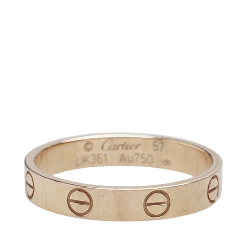 (17호) 로즈 골드 18K 러브 스몰 반지 - Cartier