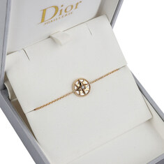 디올 JRDV95001 옐로우골드 마더오브펄 1P다이아 로즈드방 팔찌 (백화점보증서) 37547-1 썸네일 4
