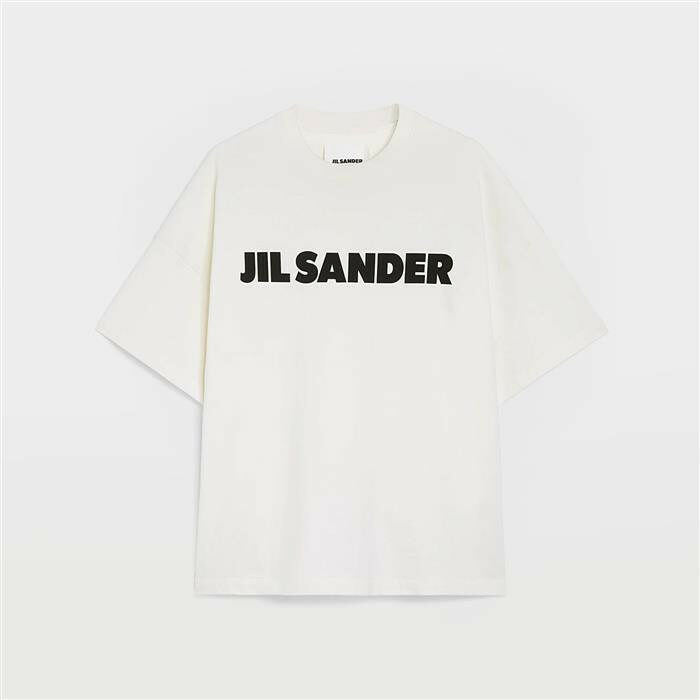 라프리마 질샌더 로고 남성 반팔 티셔츠 J21GC0001 J45148 102 - Jil Sander