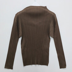 더팩토리 26FW 이세이 미야케 플리츠 플리즈 뉴 컬러풀 베이직 4 탑 / 브라운 (PP67JK404 44) 썸네일 4