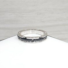 [럭스유] 샤넬 울트라 18K 화이트골드 블랙 세라믹 링 59호 J3092 썸네일 2