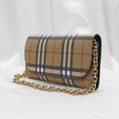 Burberry(버버리) 4073220 헤이마켓 체크 헨리 체인 월렛 크로스백 썸네일 2