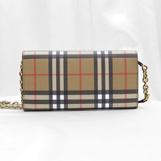Burberry(버버리) 4073220 헤이마켓 체크 헨리 체인 월렛 크로스백 썸네일 3