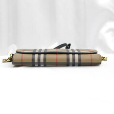 Burberry(버버리) 4073220 헤이마켓 체크 헨리 체인 월렛 크로스백 썸네일 5