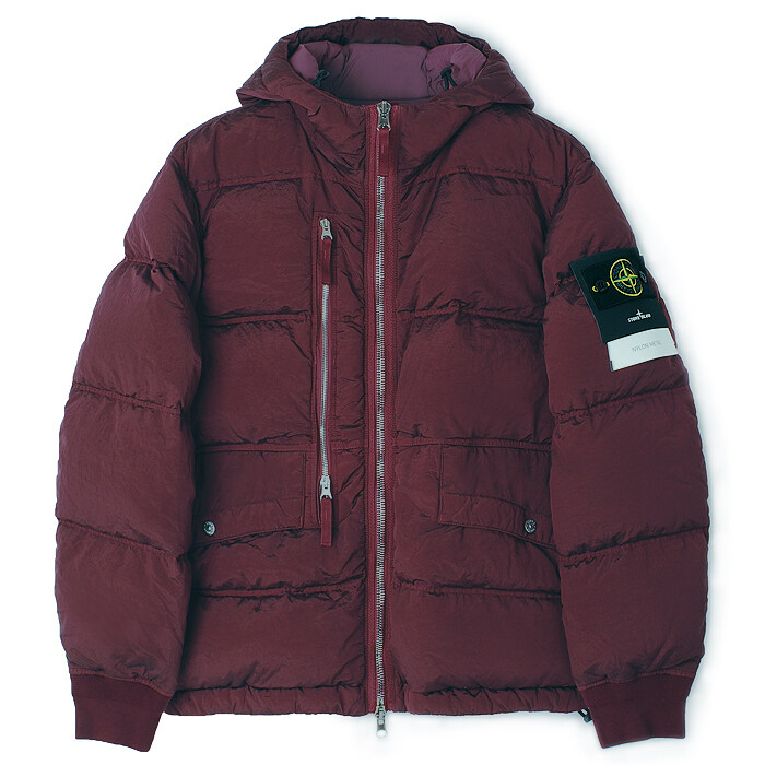 25FW 스톤 나일론메탈 후드 패딩 와인 K2S154100088 S0019 V0012 - Stone Island