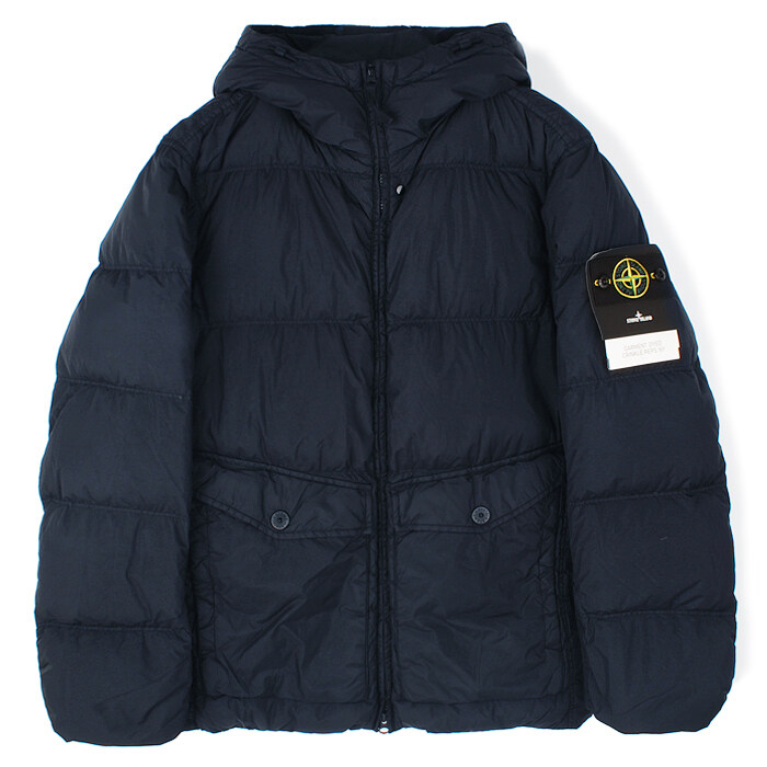 25FW 스톤 크링클랩스 후드 패딩 네이비 K2S154100011 S0A23 V0020 - Stone Island