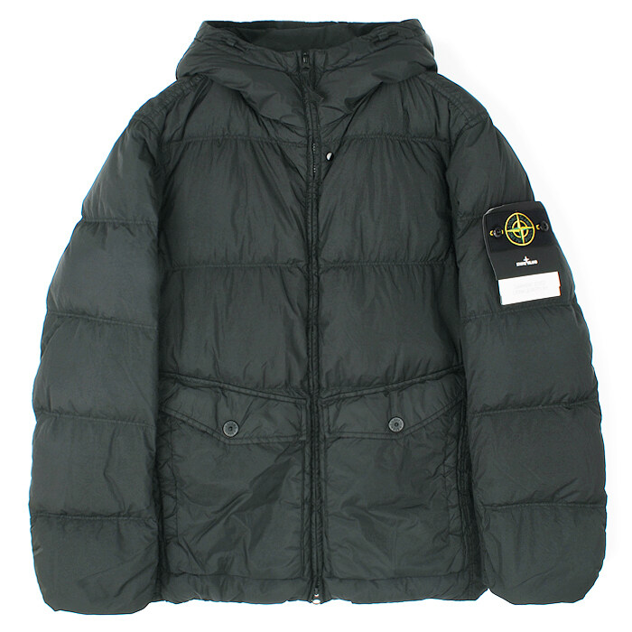 25FW 스톤 크링클랩스 후드 패딩 차콜 K2S154100011 S0A23 V0062 - Stone Island